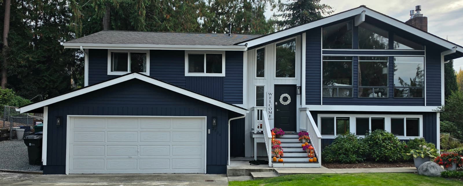 Exterior House painting Transformation- Mount Vernon, WA